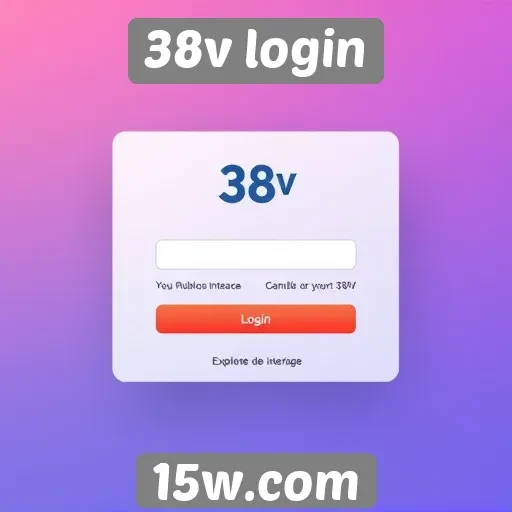 Análise da interface do site 38v login
